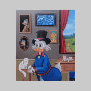 Donald  Duck and the cat 01 (2023)