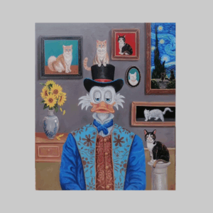 Donald  Duck and the cat 02 (2023)